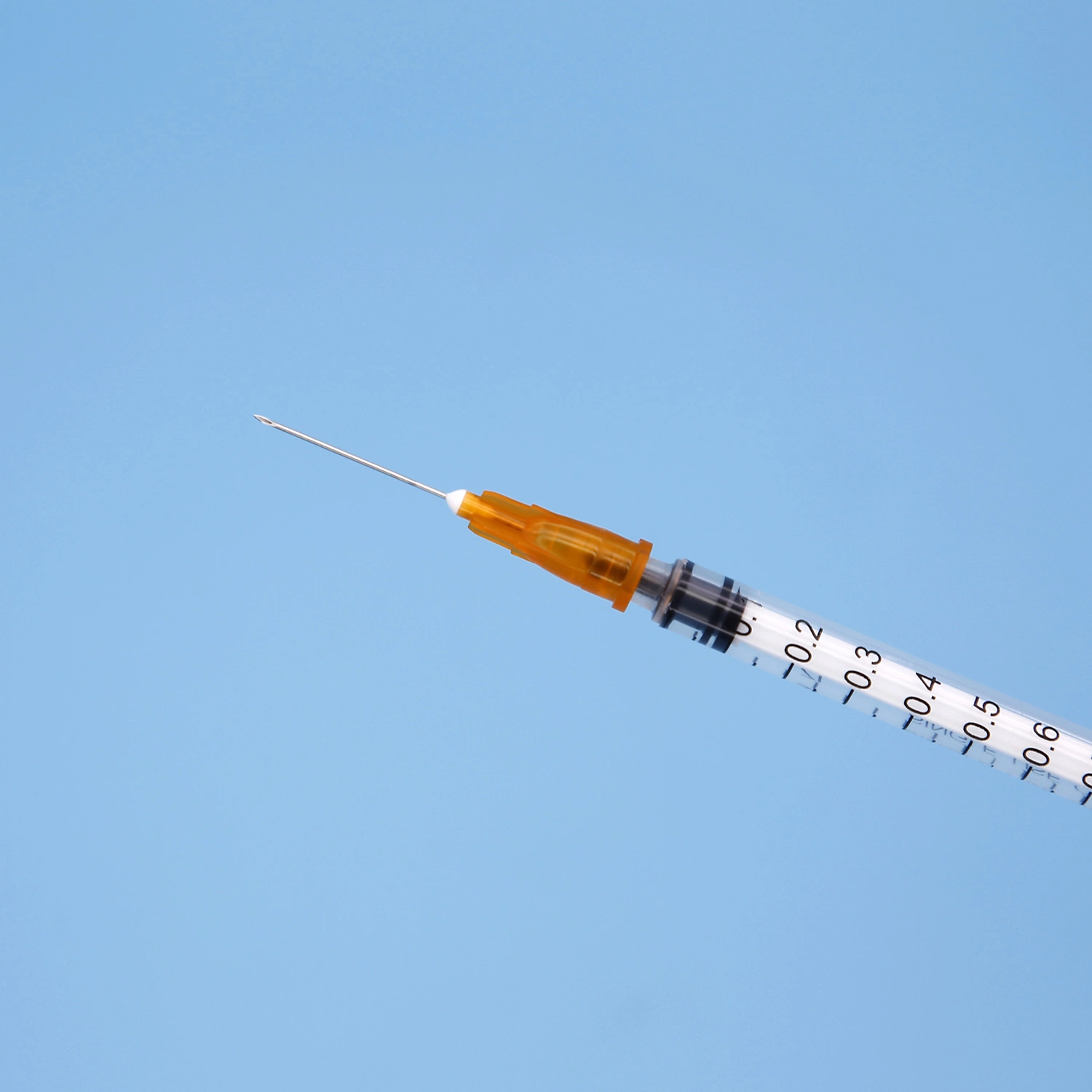 Disposable Safety Insulin Syringe with Needle