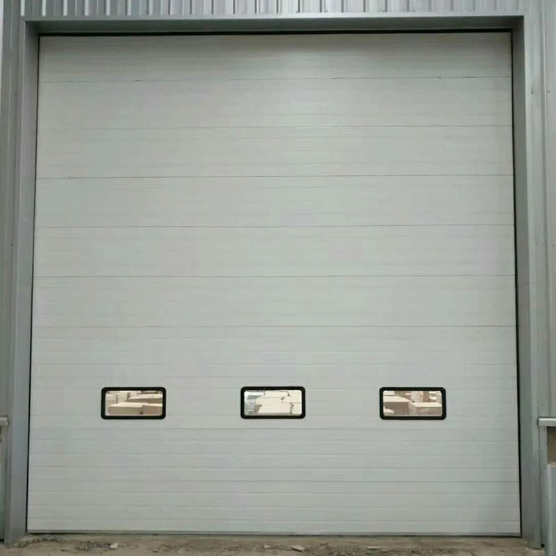 La puerta de elevación eléctrica vertical del viento la resistencia de aislamiento térmico de puerta corrediza automática Taller de la fábrica de control remoto