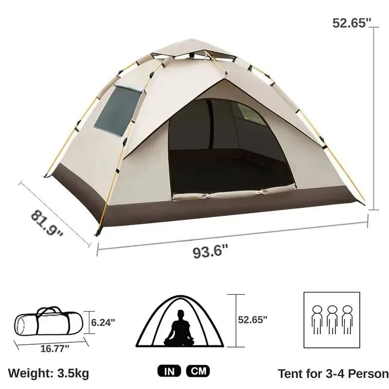 Waterproof Glamping Canvas Outdoor Camping Tent