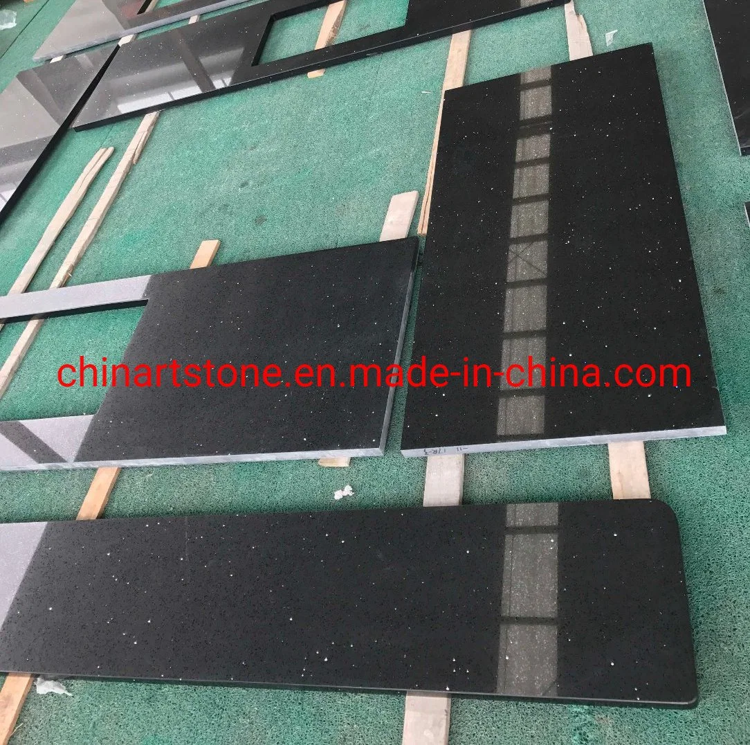 White and Black Granite Marble Countertops for Kitchen and Bathroom Project