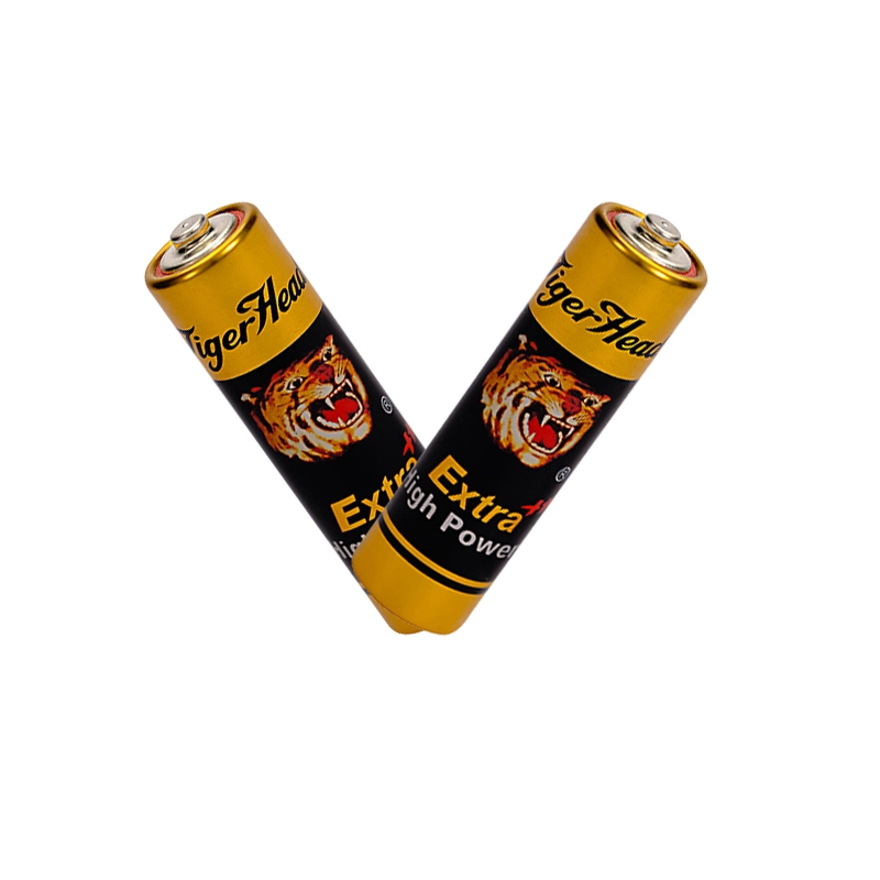 Flashlight Battery Pack, Tiger Head Primary Dry Cell Heavy Duty AA Battery R6p