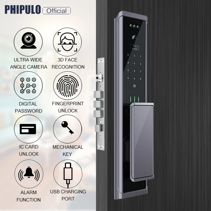 High Security Anti Theft Smart Door Lock Biometric Intelligent Electronic Wireless Fingerprint Smart Locks