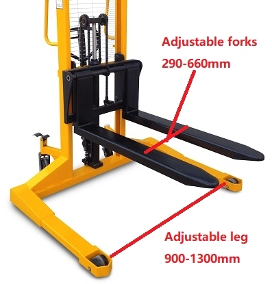 Cholift CE/TUV/ISO Sda1020 los mástiles de la doble 1t 2m apilador Manual Proveedor