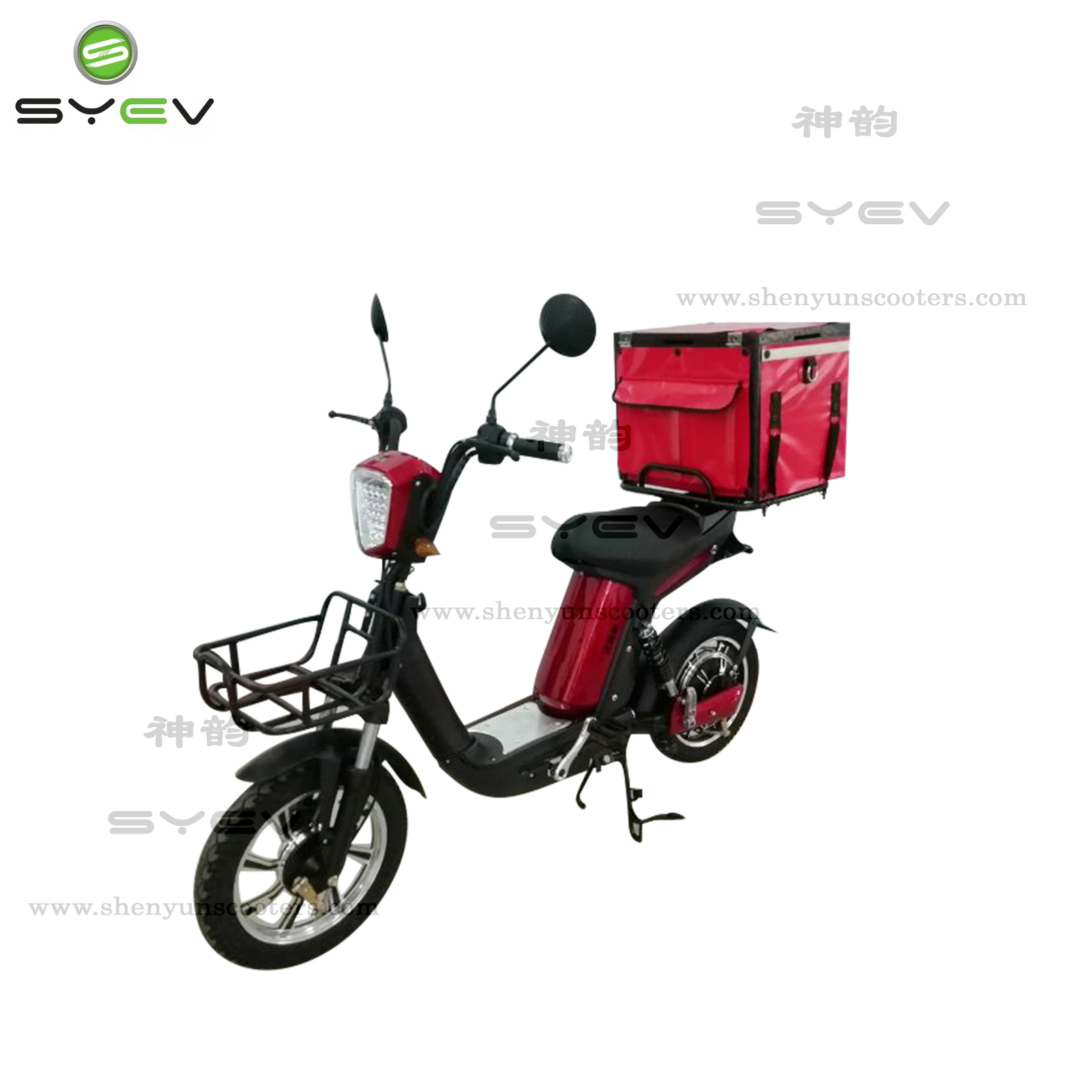 Syev 350W/500W Portable Battery Electric Moped Electric Scooter with Delivery Box