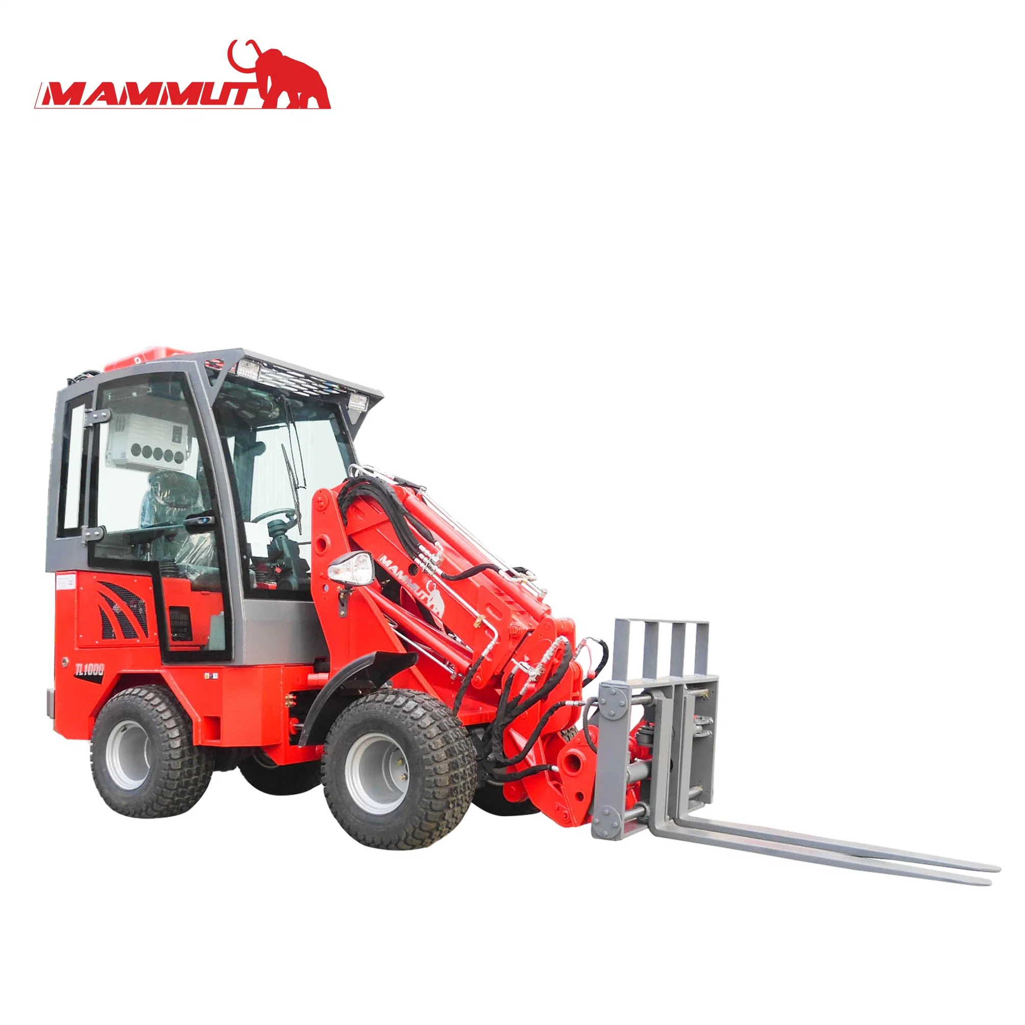 Telescopic Arm Mini Loader Electric Joystick Mini Front End Wheel Loader