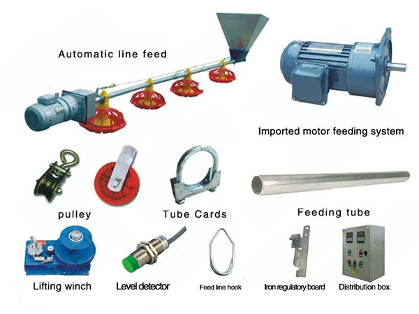 Poultry Farming Equipment Floor Breeding Pan Feeder System for Broiler