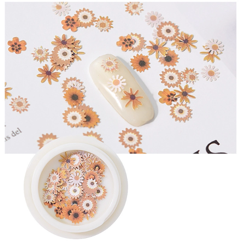 Decorative Paper Flower Jewelry Making Nail Art Craft DIY