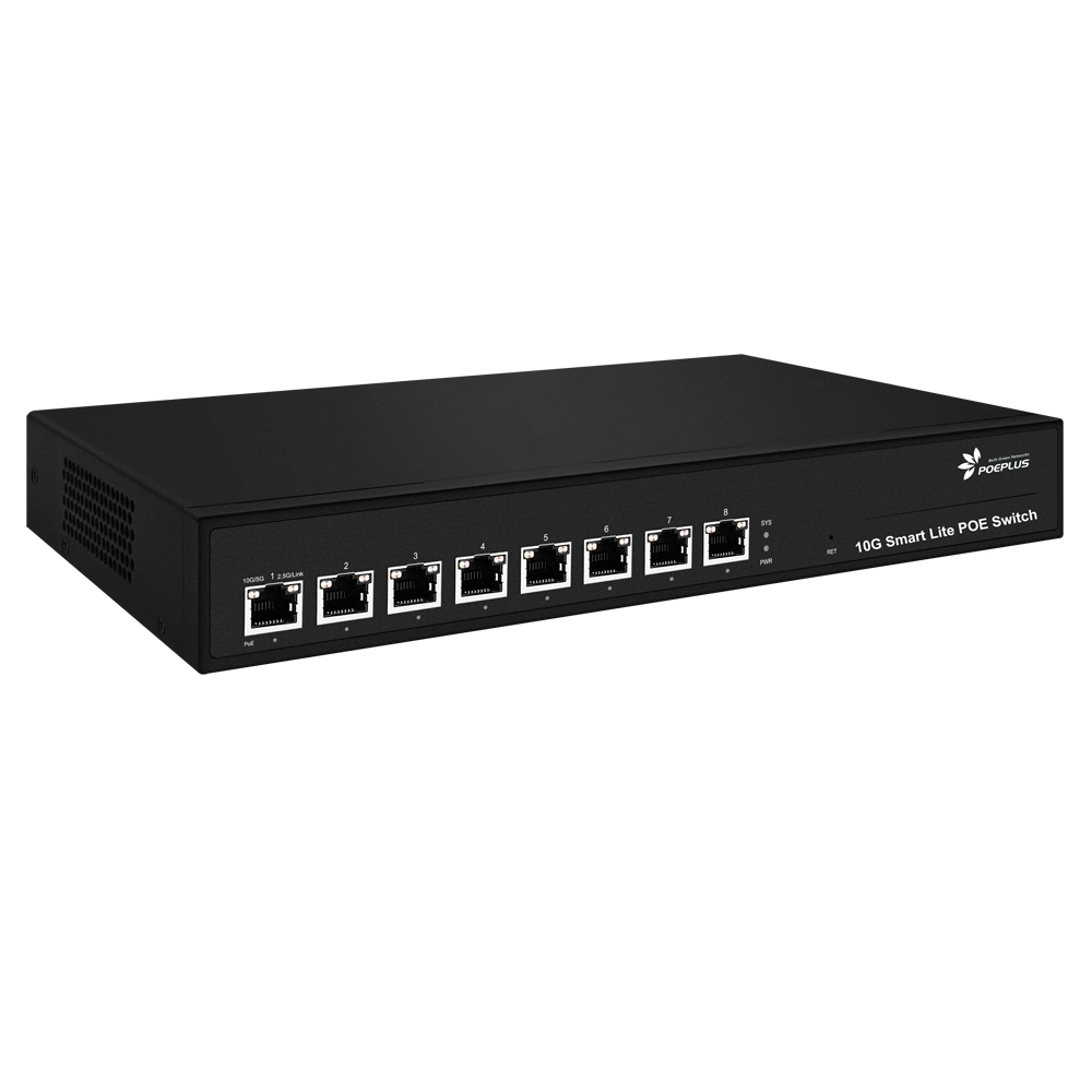 8 Ports Web Managed 10g Poe Switch