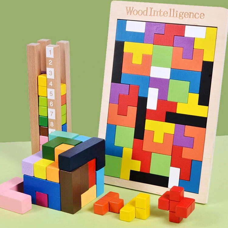 Tetris Puzzle Building Blocks Educational Toys