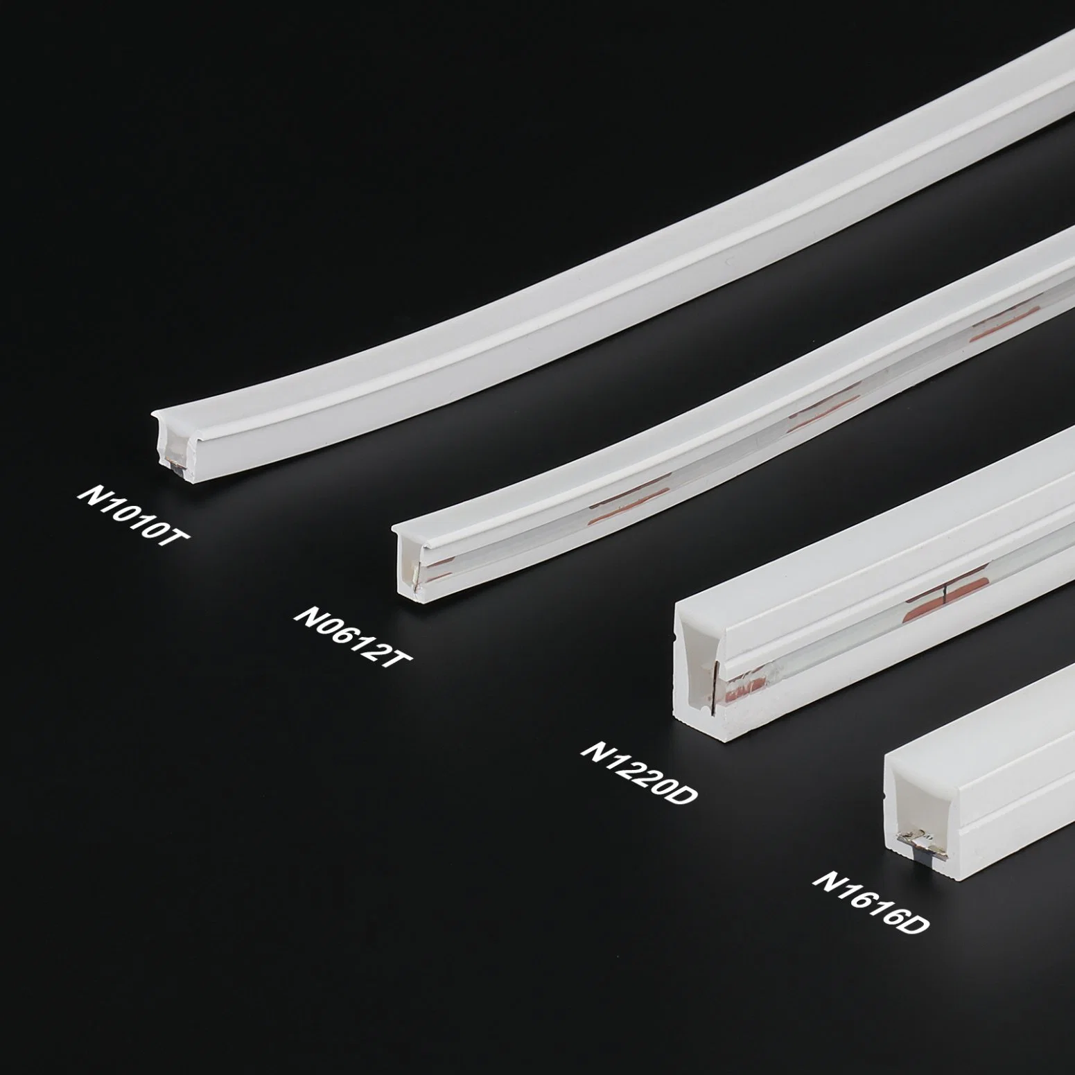 O LED Fita LED Estendida Co-Extrusion luz néon Strip 3D topo&amp; Side fachada iluminante Faixa de paisagem da luz de stop