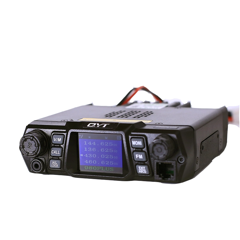 Qyt Kt-980 Plus Vehicle Mount Radio VHF 136-174MHz UHF 400-520MHz 75W Dual Band Base Car Truck Mobile Radio Amateur Kt980 Plus