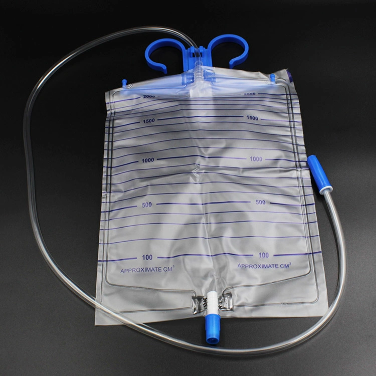 Disposable Adult Medical Plastic Portable Urine Urinary Collection Drainage Bag 2000 Ml