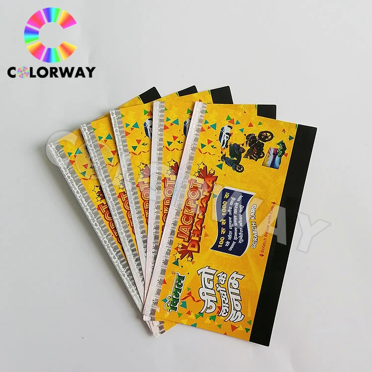 Custom Magnetic UV Light Change Fluorescent Watermark Security Anti-Fake Voucher/Ticket/Coupon Paper Printing