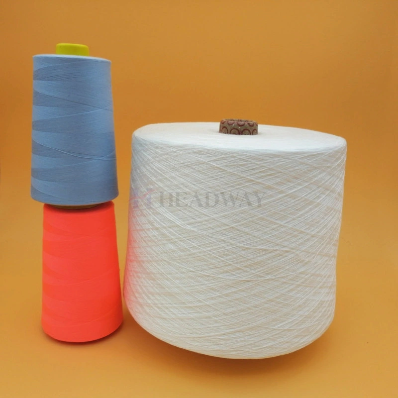 Polyester Core Spun Thread 100% Spun Polyester Yarn for Sewing Thread Poly Poly Core Spun with Filament