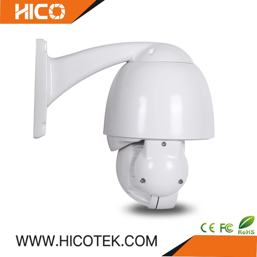 Hicotek Auto Tracking Outdoor CCTV PTZ câmera dome 1080P 2 megapixels com LED Laser Zoom 10x