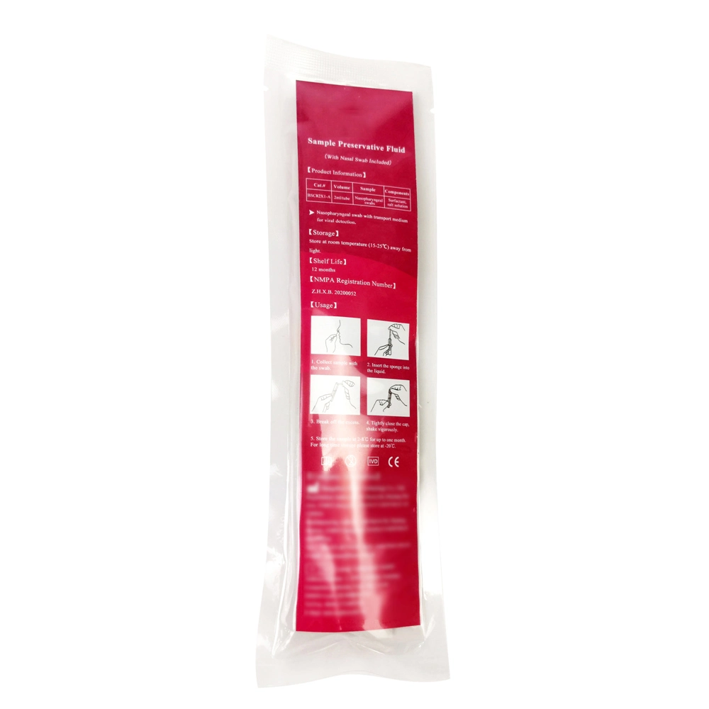 Disposable Nasopharyngeal Nasal Swab Transport Collecting Kit