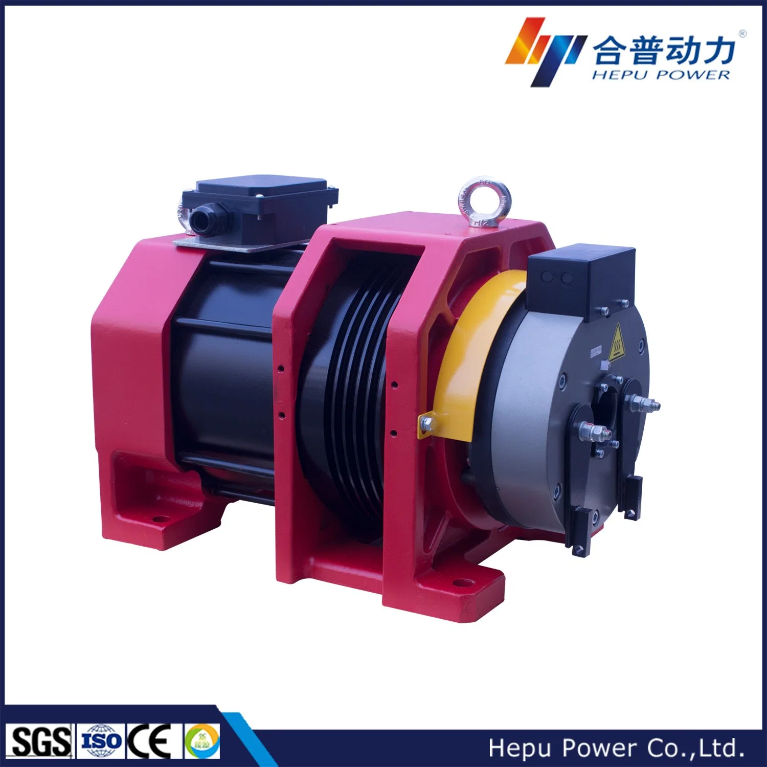 Original Factory Elevator Spare Parts Geared Traction Machine, High Performance Geared Elevator Motor Block Brake Series