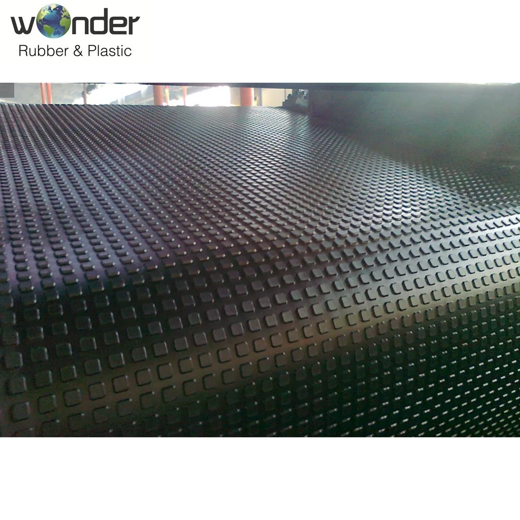 High quality/High cost performance Anti-Slip EPDM Gym Rubber Flooring Rolls Tiles Sports Equipment Rubber Mat Cow Rubber Mat Easy Clean Horse Mat