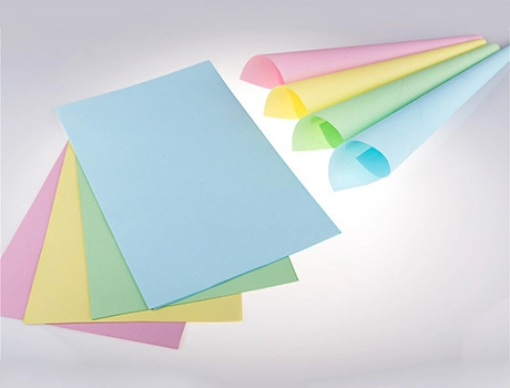 Blue Printing Color 55GSM/55GSM/55GSM 4 Part NCR Paper Sheet for General Business Bills