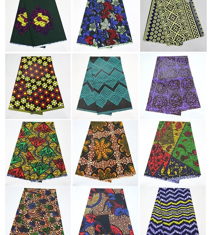 Vente en gros Ankare Wax African Printed Fabric Clothing by the yards
