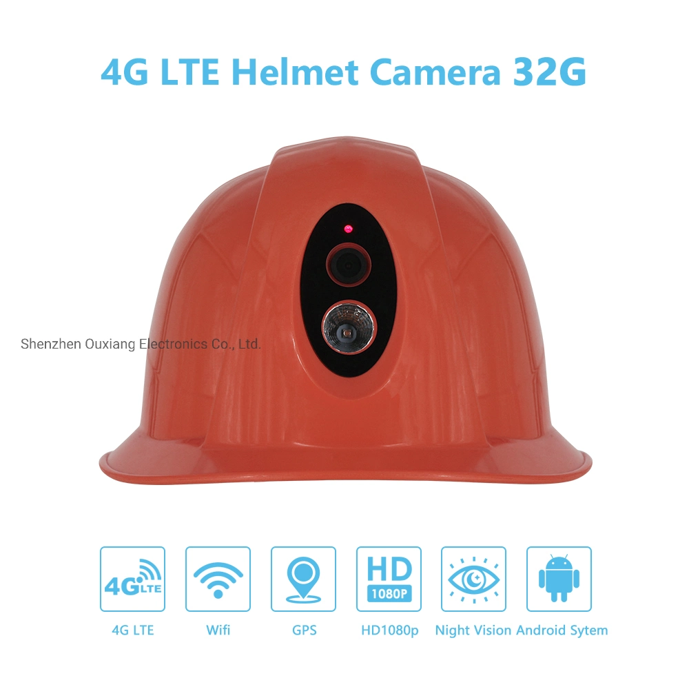 Safety Hard Hat with Camera 4G 3G WiFi Enable Intercome for Outdoor Industry Construction