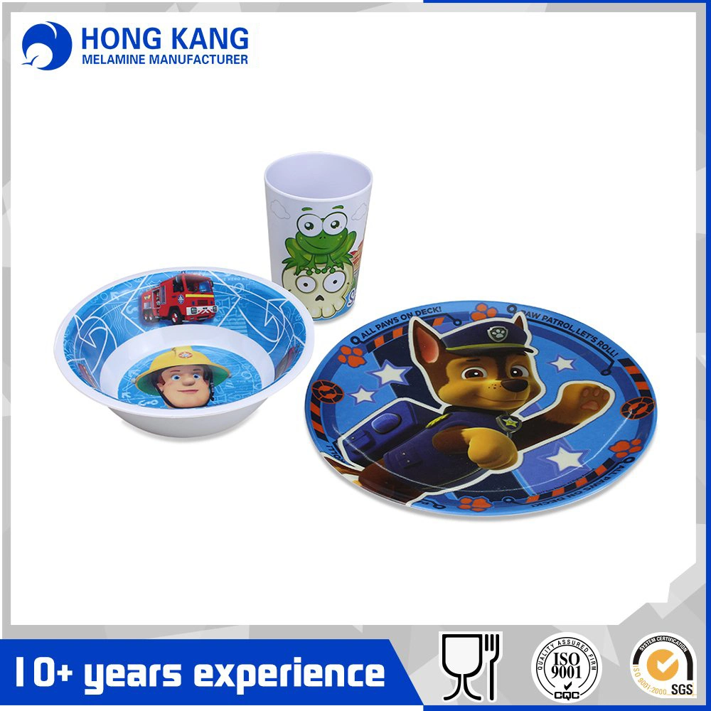 Custom Design Kitchenware Melamine Dinner Plate Set