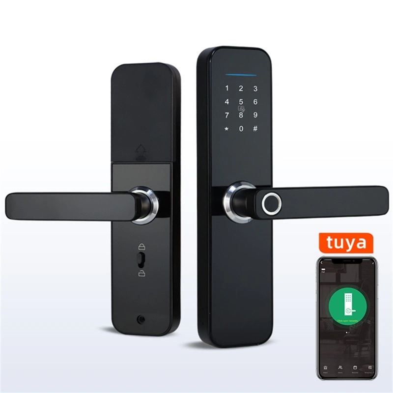 Цифровые функции Умный ввод пароля код замка двери отпечатков пальцев с помощью смарт-карт RFID и WiFi Tuya Smart Ttlock Apps пульт дистанционного управления