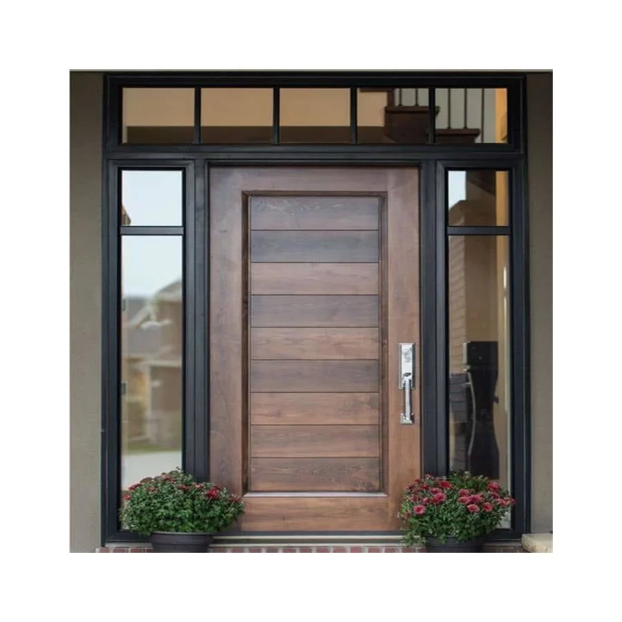 Top Sell Best Quality Modern Front Entry Door Metal 304 Stainless Steel Door Design Home Main Entrance Portes