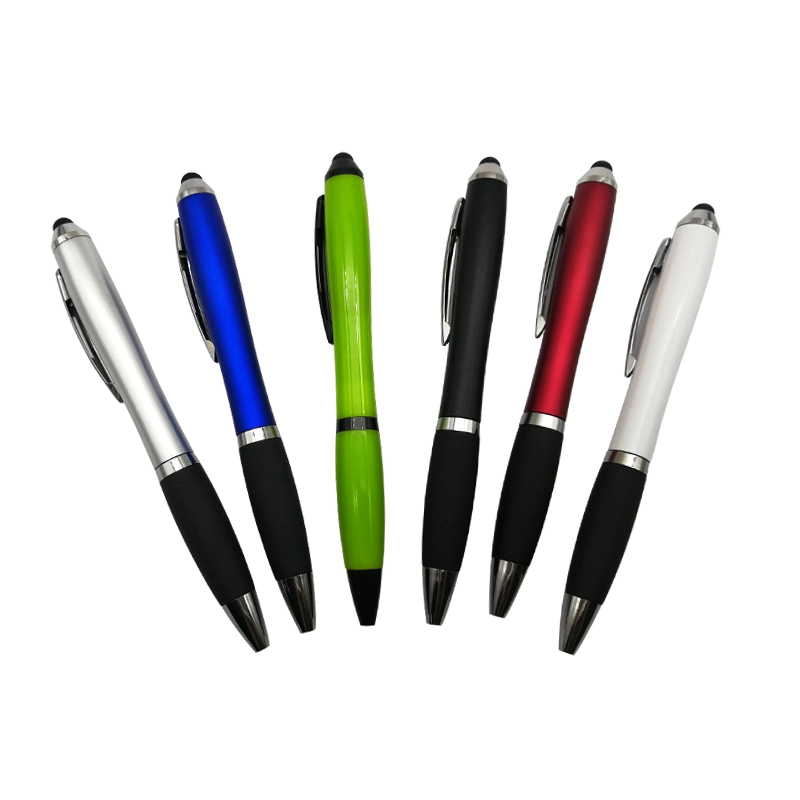 Les articles de papeterie Fournitures de bureau Logo en plastique stylos stylus stylos