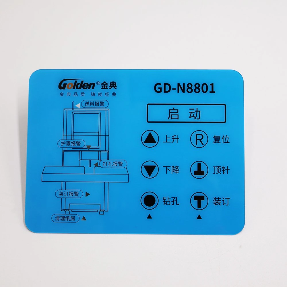 Serigrafía de alta calidad de la membrana personalizado panel eléctrico de control de la etiqueta