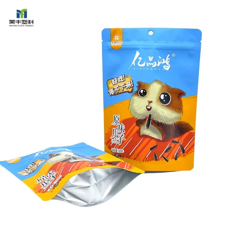 Custom Printing 200g Doypack Plastic Ziplock Aluminum Foil Coffee Chocolate Bar Snacks Peanuts Nuts Sweet Candy Food Packaging Spout Stand up Pouch with Zipper