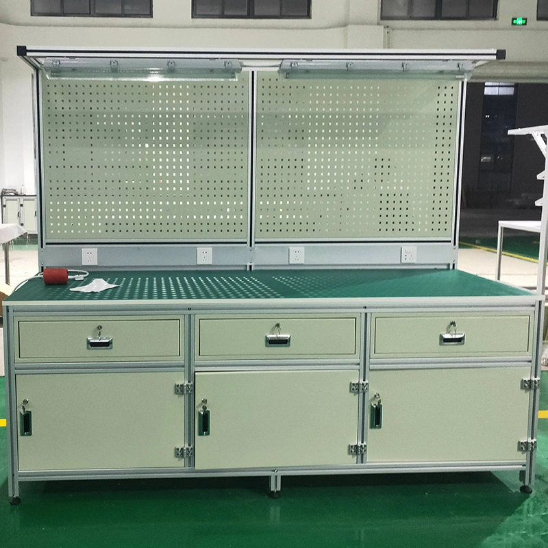 Industrial Electronic Workshop Building Automotive Trinity Work Table with Drawers