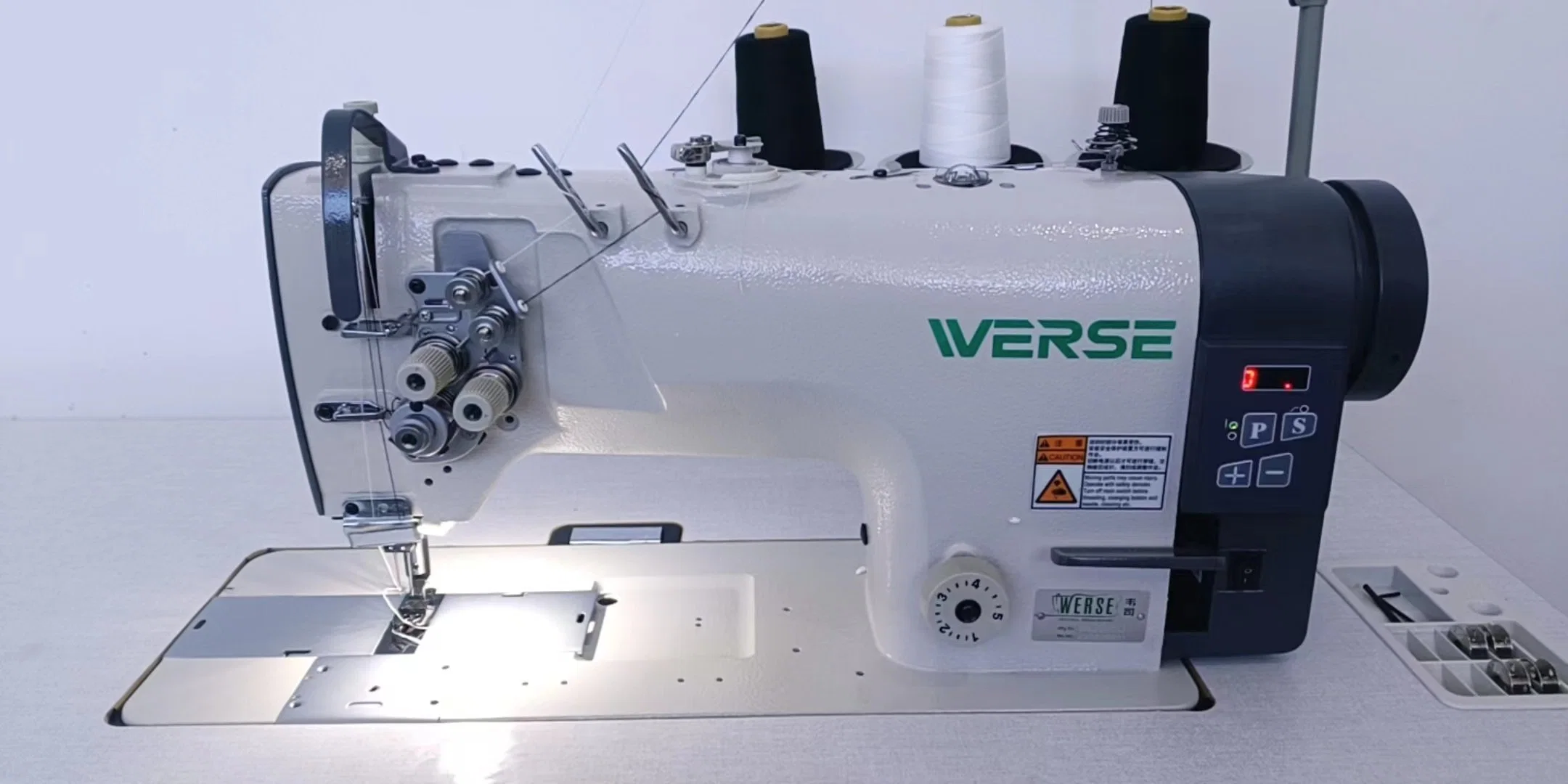 Werse WR-8420 Twin Lockstitch de alta velocidad de la Aguja de coser