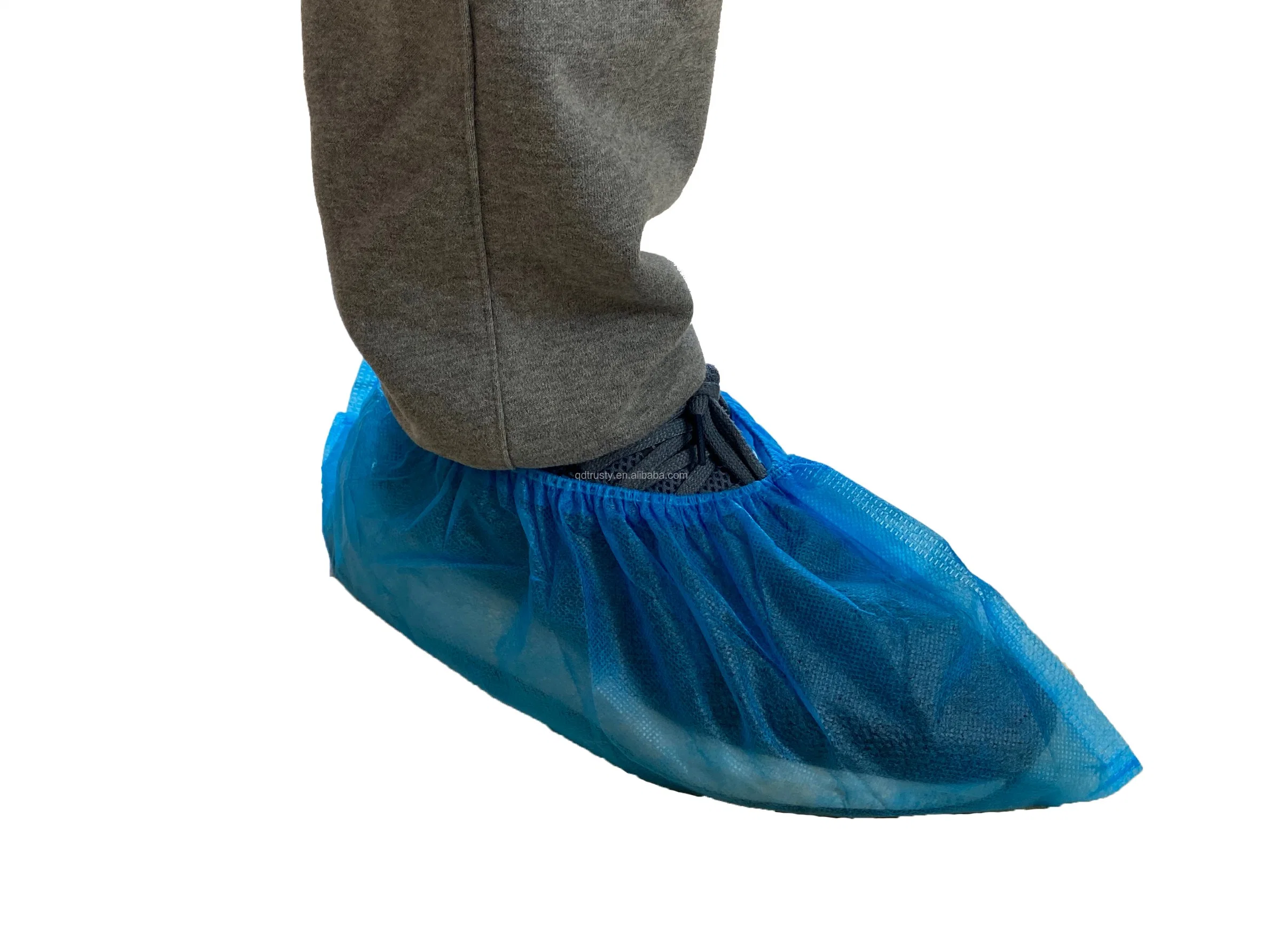 Overshoes Disposable PP SMS CE/ISO Approved Nonwoven 10-30GSM Shoe Cover Anti Slip Shoe Cover