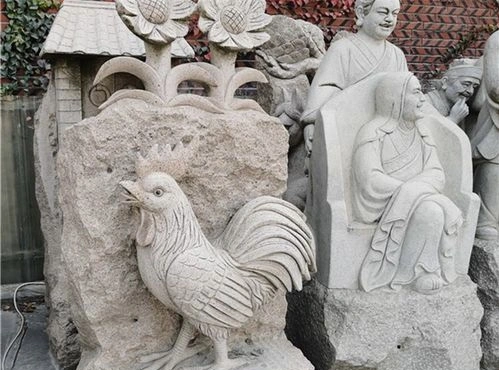 Marble and Granite Twelve Animal Carvings, Which Can Be Customized Upon Request