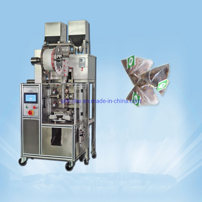 Automatic Nylon Triangle Tea Bag Sealing Packing Machine with Inner and Outer Envelop