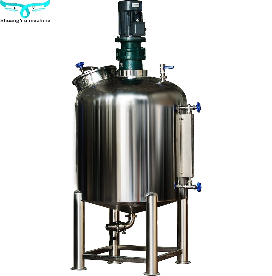 Best Stainless Steel Tank Sanitary Jacketed Storage Tank for Honey Milk Oil Chemical Liquid Storage Tank Reactor Stirrer Agitator Mixer Tank Mixing Tank