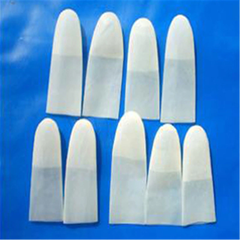 White Latex Finger Cots Without Powder for Cleanroom (EGS-02)