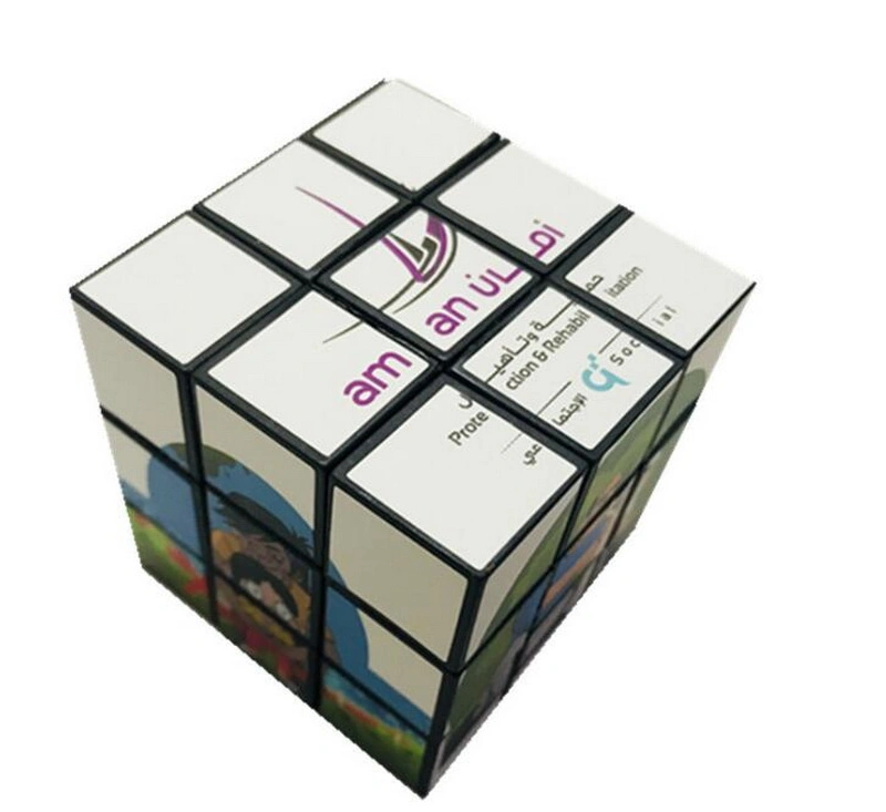 Impressão personalizada brinquedos promocionais a magia de plástico Puzzle Cube para doação de brinquedos