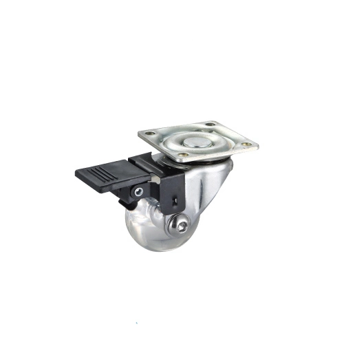 Transparent Furniture Caster 1.5 Inch Castor Wheel Using for a Multitude of Applications Caster Wheels with Brake