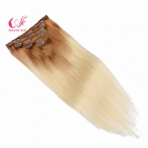 Unprocessed Brazilian Virgin Silicone Free Clip in Hair Extension