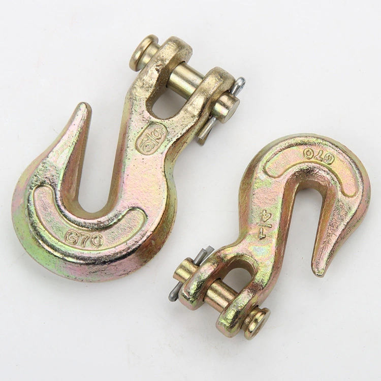 OEM Forged Galvanized Lifting Clevis Grab Hooks with Latch