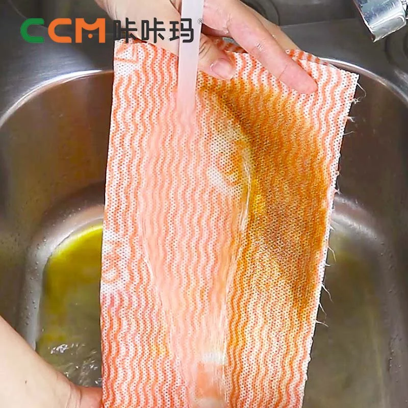 Factory Supply Eco Friendly Reusable Household Spunlace Nonwoven Fabric Disposable Kitchen Cleaning Cloths