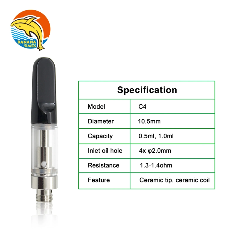 Wholesale/Supplier Ceramic Coil 510 Oil Cartridges Vape Vaporizer Tank Empty Cartridge