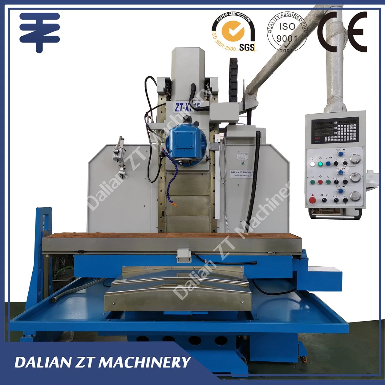 Máquina Fresadora de Cabeçote Vertical Convencional Pesada (CNC) de Mesa de Trabalho Grande Fresadora X715 XK715 X716 XK716