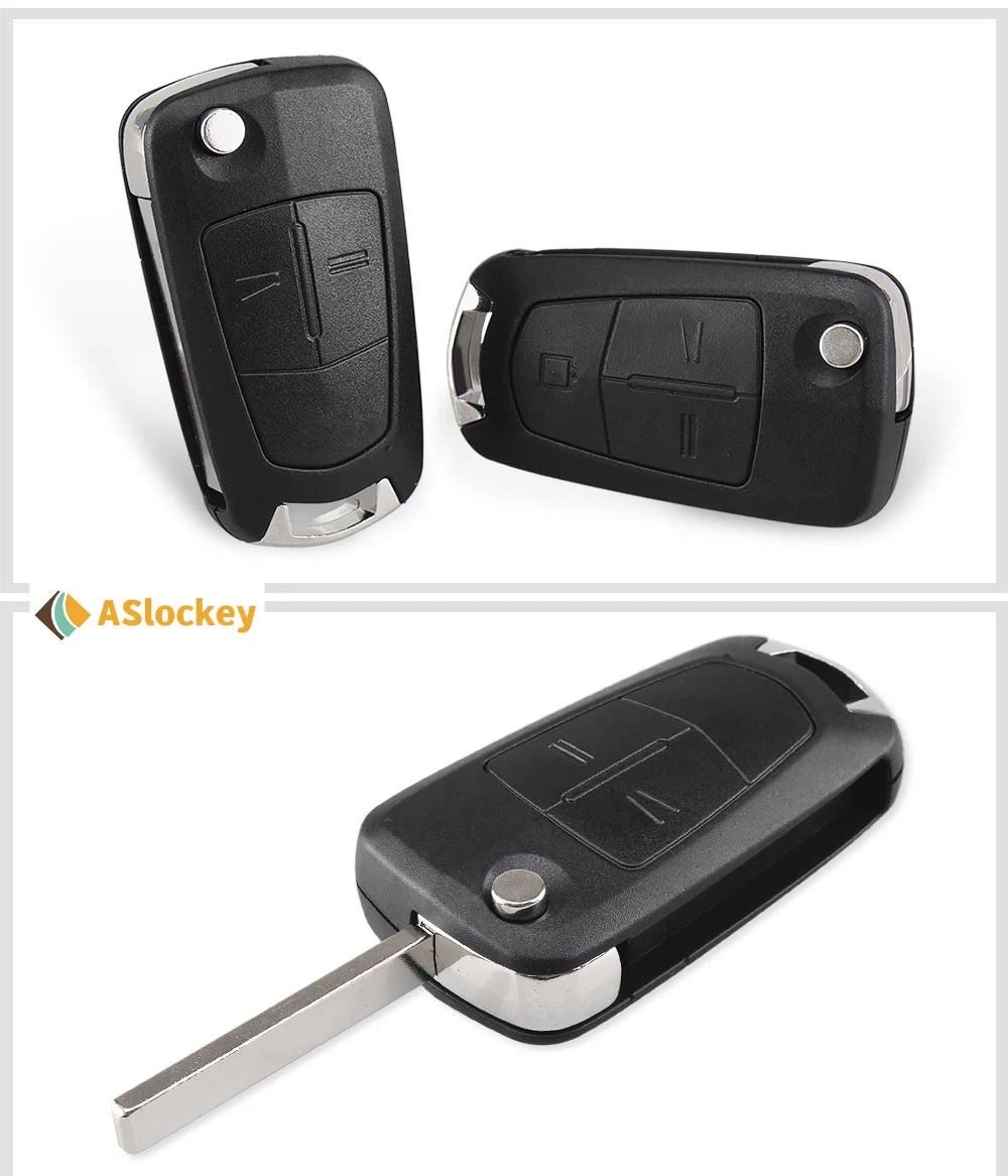 Flip Remote Car Key Blank für Opel 2 Taste Key Shell