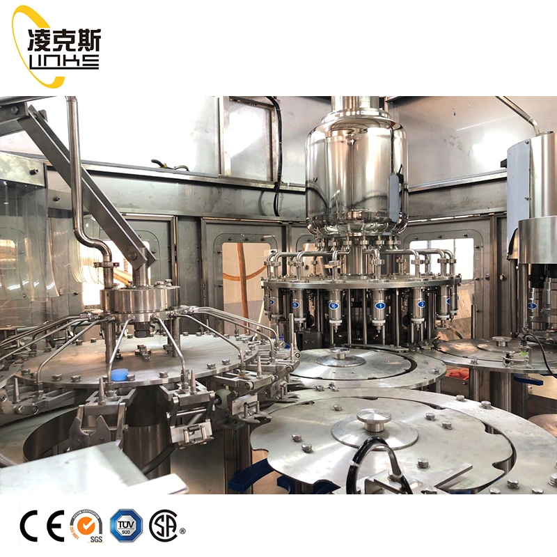 Automatic Pet Bottle Glass Bottle Beverage Hot Filling Line Glass Bottle Filler Juice Tea Packaging Energy Drink Packing Production Equipment Machine