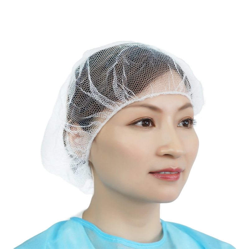 Disposable Hair Net Round Cap with Different Size and Thickness for Protecting The Workers From The Dust, Pollution and Hair