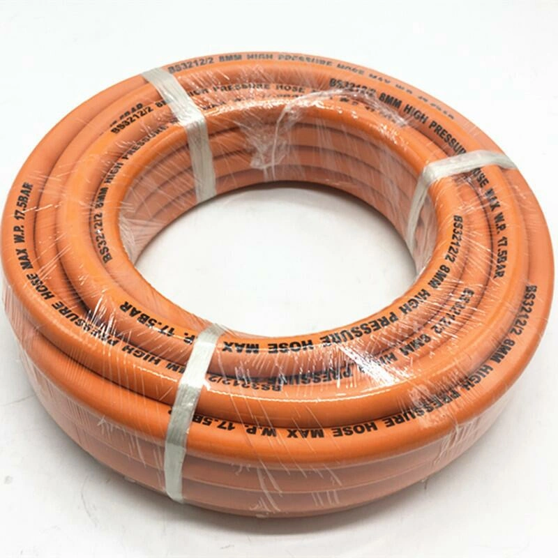 BS En16436 Working Pressure 20 Bar Smooth Surface 6mm Rubber LPG Gas Tube with Best Price