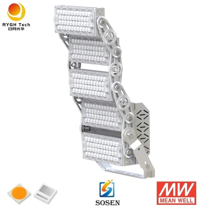 75000 Lumen LED Outdoor Flood Light 720W High Mast LED Stadium Light for Tennis Court 720W 240V Flood Light